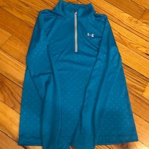 Youth large blue long sleeve quarter zip